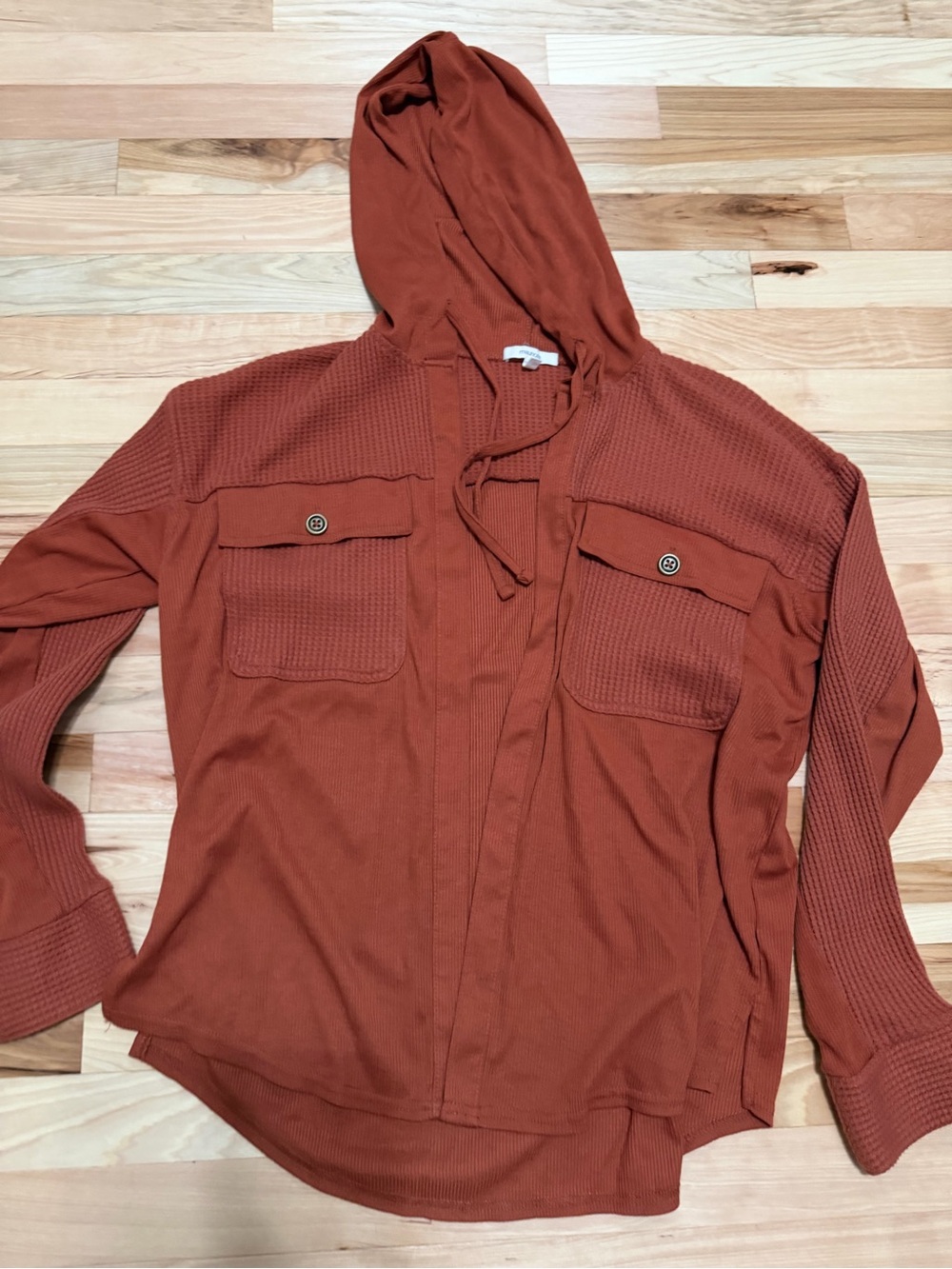 Maurices Ribbed Top in Rust